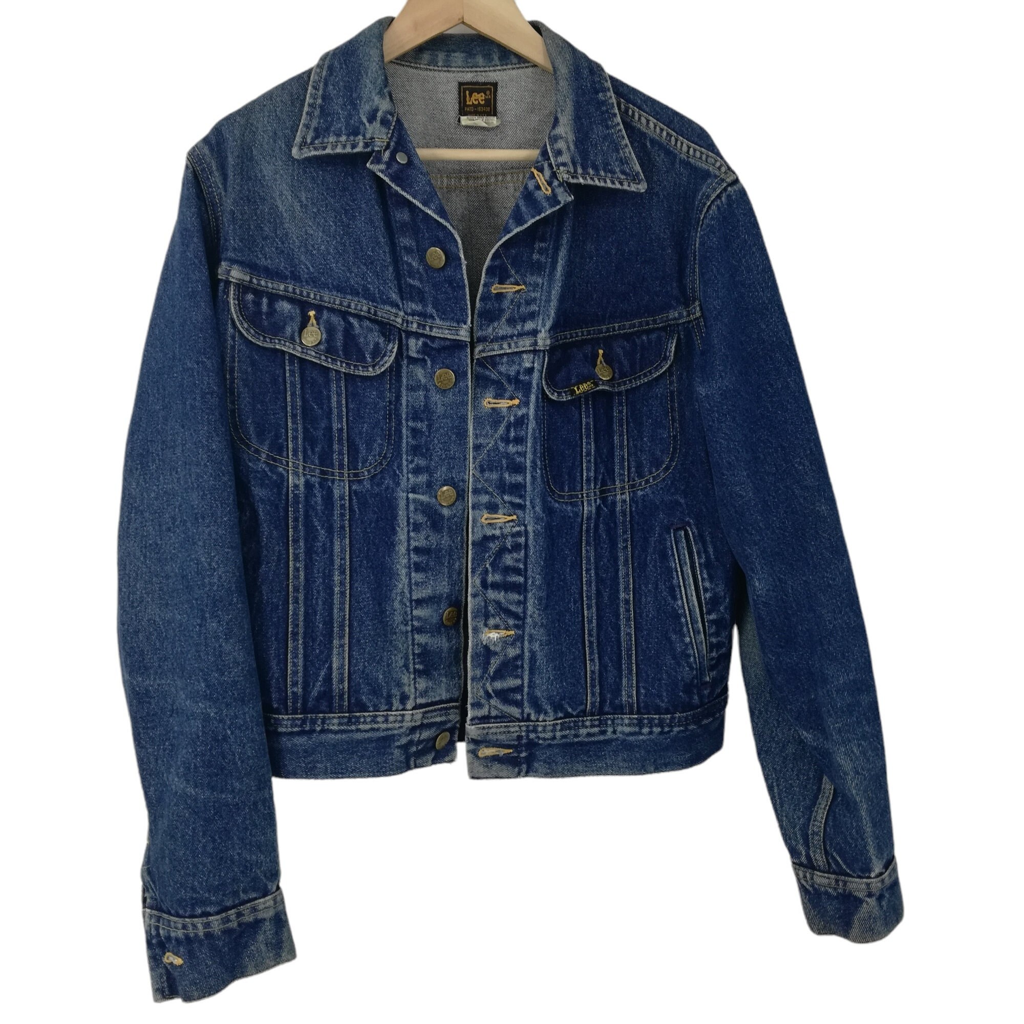 Stone Wash DENIM Coat OKLEY Blue Jean Jacket Sherpa Lined 