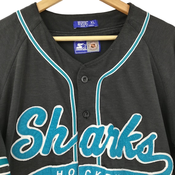 Vintage San Jose Sharks Hockey Baseball Jersey Size XL Vintage San Jose Sharks Hockey Baseball Jersey Size XL