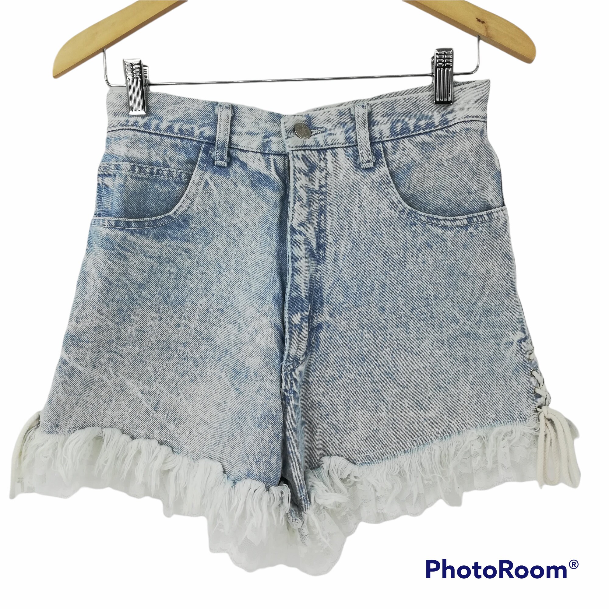 Buy Lace Jean Shorts Online In India -  India