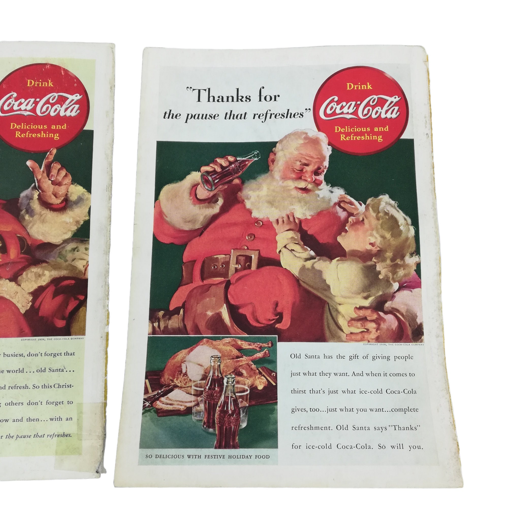 コカコーラ ビンテージトレイThe Pause That Refreshes Vintage 1953 Mag Coca-Cola Ad; The Pause That Refreshes