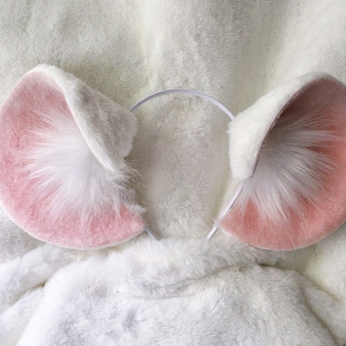 Mouse Ears Straw Cap – Pink main image 1
