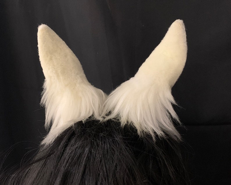 Horse's Earchristmaswhite Horse Ears Headbandartificial Etsy