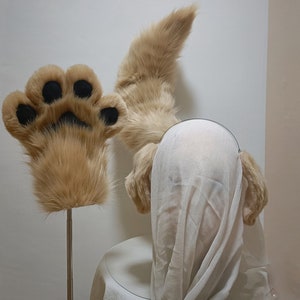 Cosplay Dog ear headband-anime cosplay-petplay-furry ears-wolf tail simulation fox ears vampire Halloween gift-Lolita-party ears-cute ears