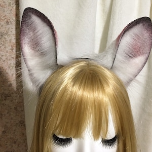 Realistic kangaroo ears-Lolita-Party ear-Floppy bunny ears-cosplay Christmas gift-fluffy fur ears-Faux ears-Animal ear-Halloween gift