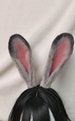 Realistic Gray Rabbit ears-Halloween-Lolita-Party ear-Floppy bunny ears-cosplay Christmas gift-fluffy fur ears-Faux ears-little rabbit ears 