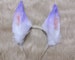 Purple fox ears-fluffy fur ears-blue wolf ears-Faux ears-wolf ears cosplay-fox ears cosplay-Halloween-Lolita-Hair band-Animal ear-Gift 