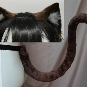 kitten Brown Ears-Cosplay Cat Ear-Cat Ears With Bow-Cosplay Ear-Anime Cosplay-Cat Head Band, Cute Ears-Handmade-Halloween-Lolita-party ears