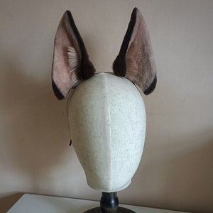 doberman pinscher ear headband-petplay-furry ears-Black Dog ear simulation fox ears vampire Halloween gift-Lolita-party ears-cute ears