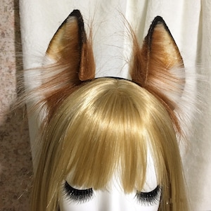 Realistic kangaroo ears-Lolita-Party ear-Floppy bunny ears-cosplay Christmas gift-fluffy fur ears-Faux ears-Animal ear-Halloween gift-horse