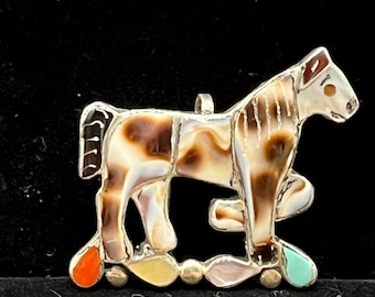 Native American Pinto Pony Pin