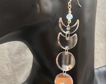 Phases of the Moon Mirrored Earrings