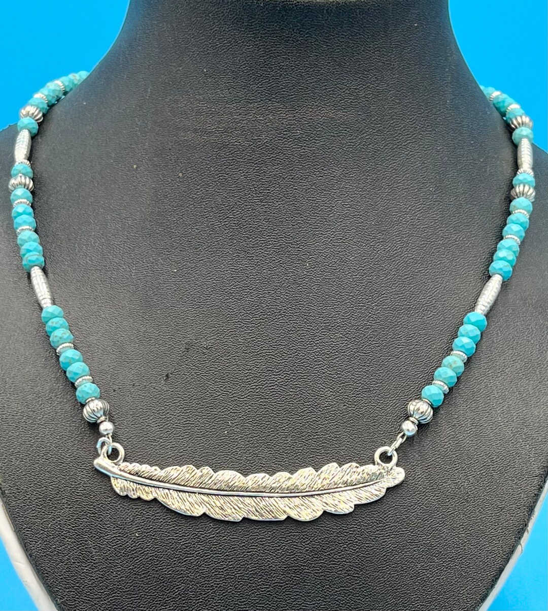 Silver Plate Eagle Feather Collar Necklace - Etsy