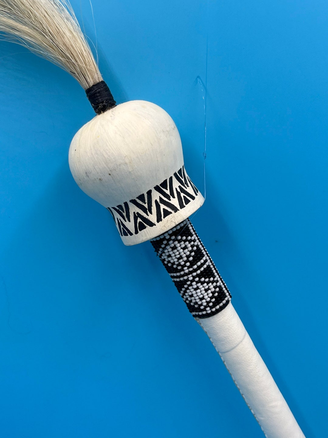 Native American Beaded Gourd Rattle Etsy