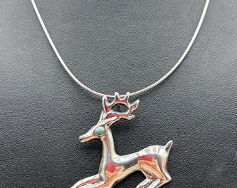 Deer Woman Sterling Necklace