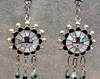 Zuni Sunface Earrings - A.Soseeah