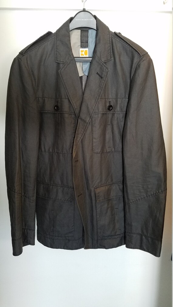 Mens Vintage Jacket - Large - Gray 42 Boss Orange - image 1