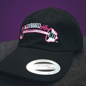Women&#39;s BodybuildHER™ Logo Twill Fitness Dad Cap-Gym Hair