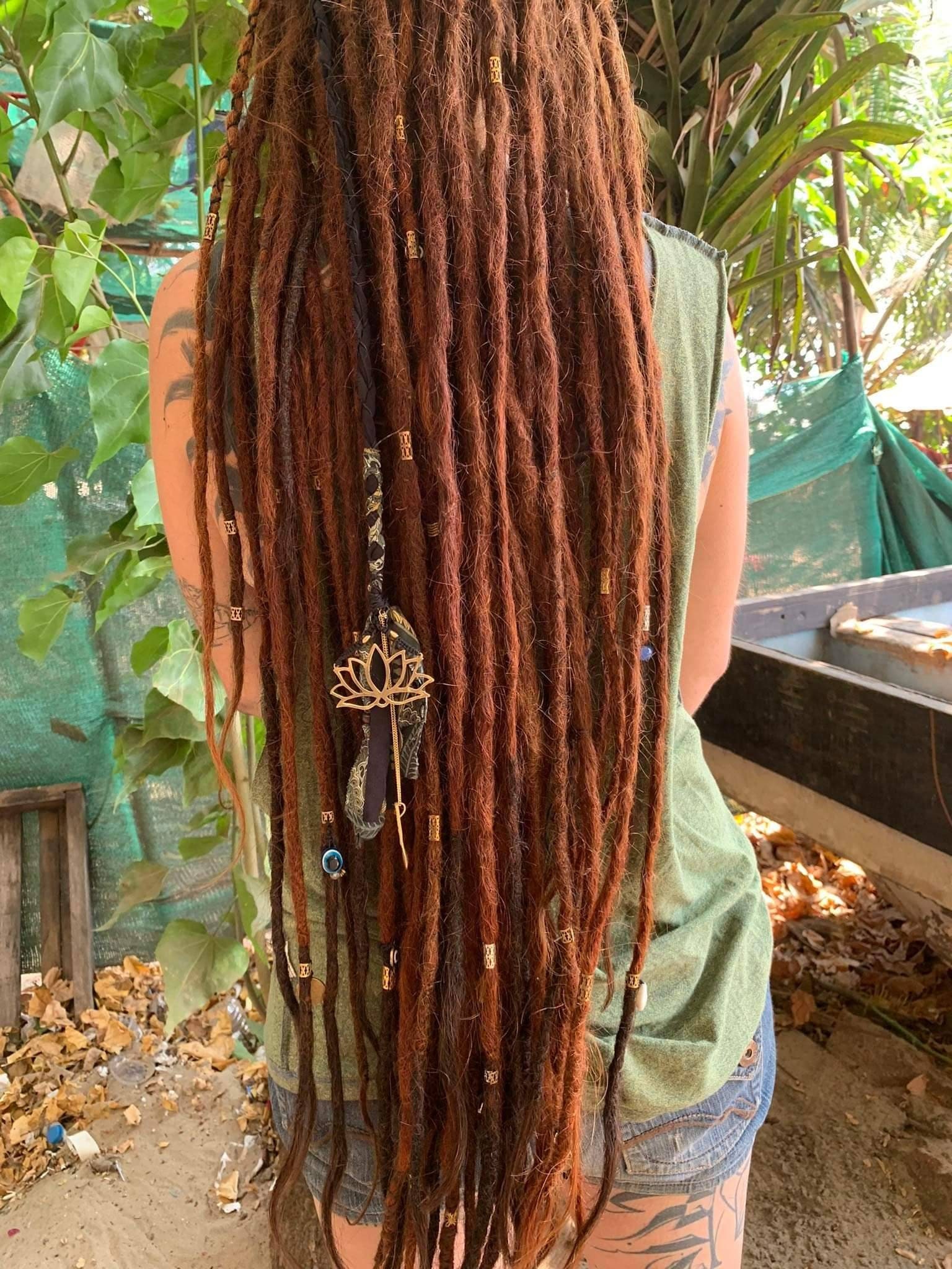 Yarn Fall Hippie Hair Wrap Qty 1 Custom Braid  Dreadlock  Etsy