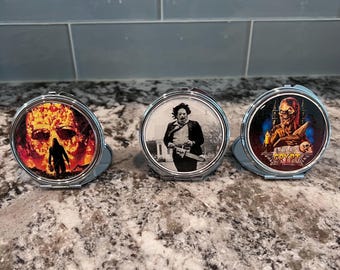 Compact Mirror: Horror Halloween Michael Myers Cryptkeeper Tales From the Crypt Rob Zombie