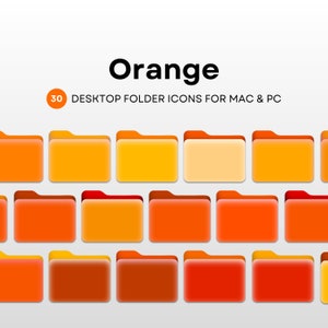 Mac フォルダー アイコン、PC フォルダー アイコン、オレンジ PNG、デスクトップ ファイル アイコン、Mac 整理アイコン、コンピューター整理、オレンジ フォルダー アイコン パック