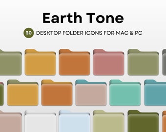 Sunset Folder Icons | Folder Icon Color Pack | Mac OS Systems | Instant ...