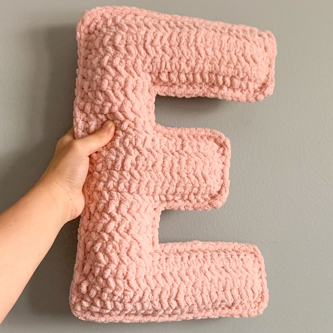 Crochet Letter Pillow Letter Cushion Initial Pillow Nursery Etsy