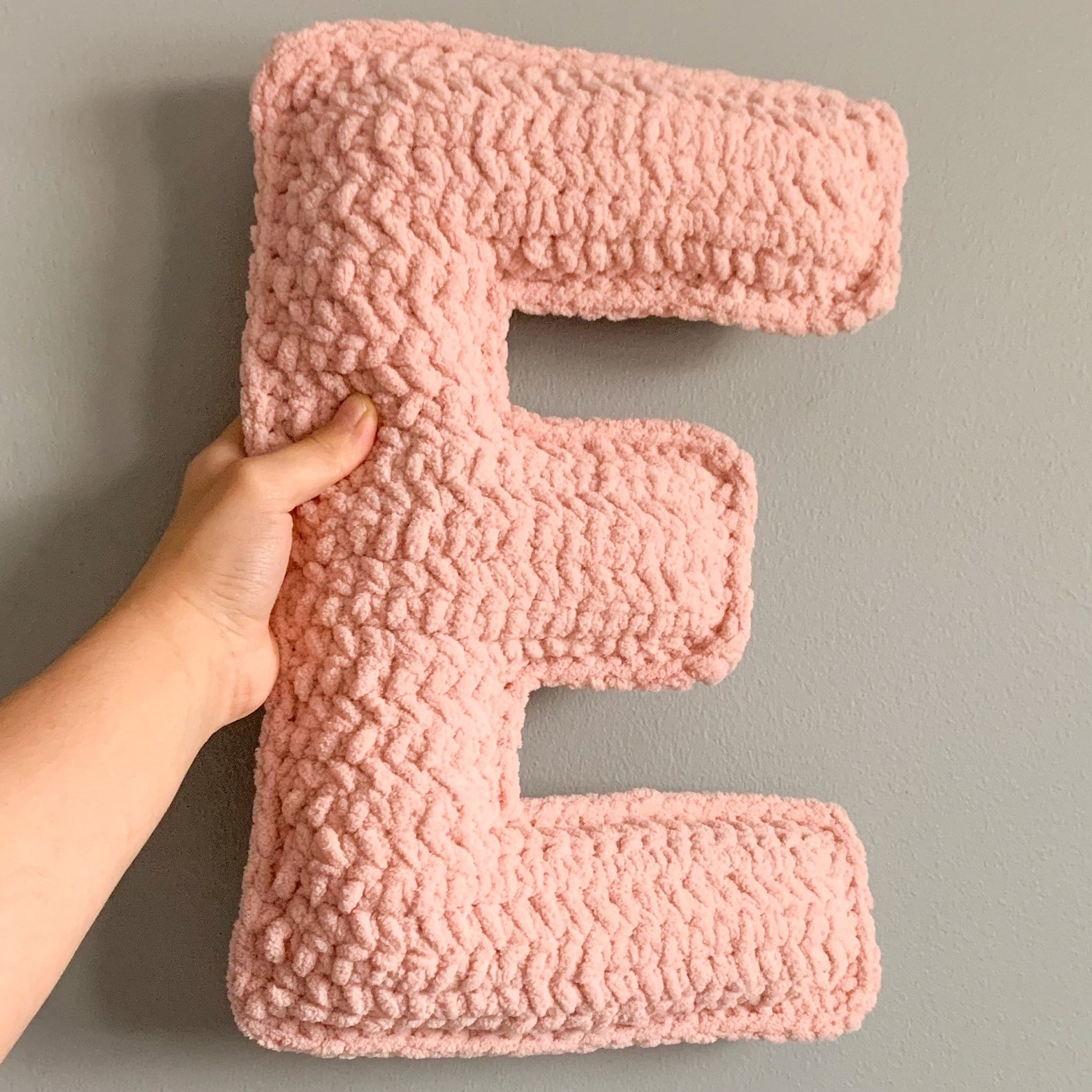 Crochet Letter Pillow Letter Cushion Initial Pillow Nursery Etsy