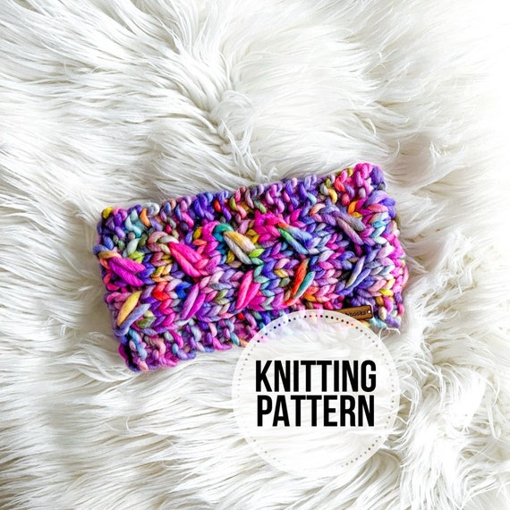 Sugar Twist Headband Knit PATTERN Super Chunky Knit Pattern Intermediate Knitting Pattern Adult Size Bulky Earwarmer Cable Knit Pattern Etsy UK