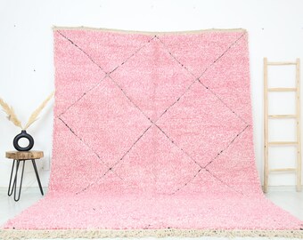 Pink Moroccan Rug custom- Beni ourain Rug- Custom wool Rug- Morrocan Rug- Handmade Rug-Morocco Rug- Custom made rug- Berber Rug- Beni rug