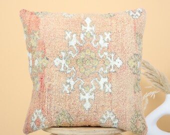 Vintage  Moroccan  pillow, kilim pillow ,Vintage Moroccan cushion,  Unstuffed Boho pillow,  Moroccan Style pillow