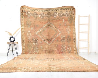 XL Vintage Beni Mguild rug, Vintage Moroccan rug, Vintage Boujaad rug,6,9x 13,1 ft, vintage kilim rug, Old  Morrocan rug, boho rug