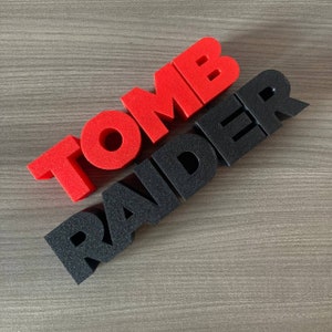 TOMB RAIDER Lara Croft logo 3D desktop fanart