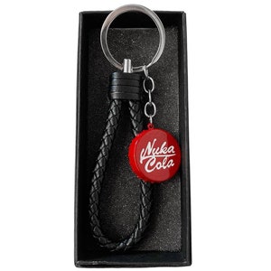 Nuka Cola Badge logo dogtag porte-clés New Vegas avec boîte cadeau