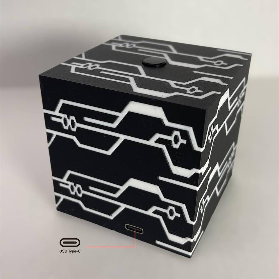 Nier Automata 2B Black Box - 3D Night Light USB LED Table Lamp