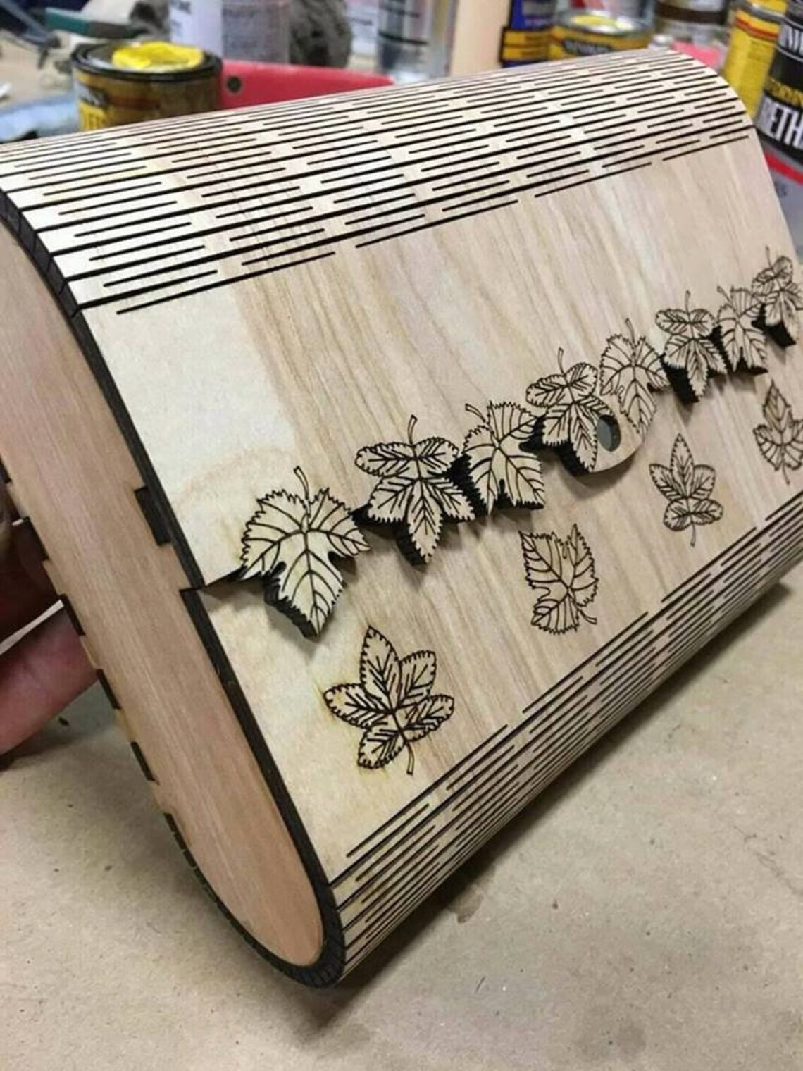 Laser Cut Purse File,leaf Design Purse,wood Purse File Svg,christmas