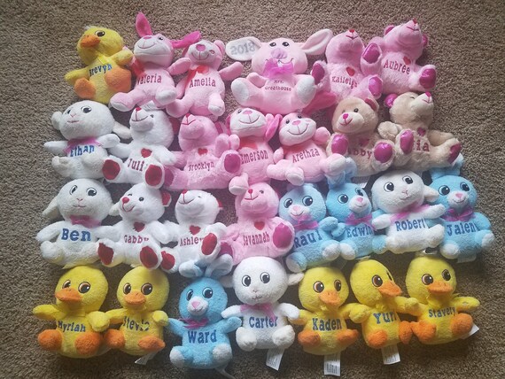 personalized plush animals