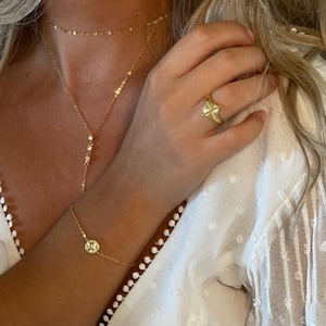 Gold Signet Ring | Adjustable Gold Ring | Geometric Gold Ring | Compass Ring |