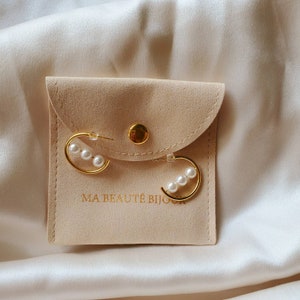 Pearl Hoop Earrings