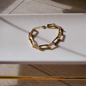 CZ Link Chain Bracelet | Sterling Silver Figaro Chain Bracelet | Chain and Link Bracelet | Baguetta Bracelets