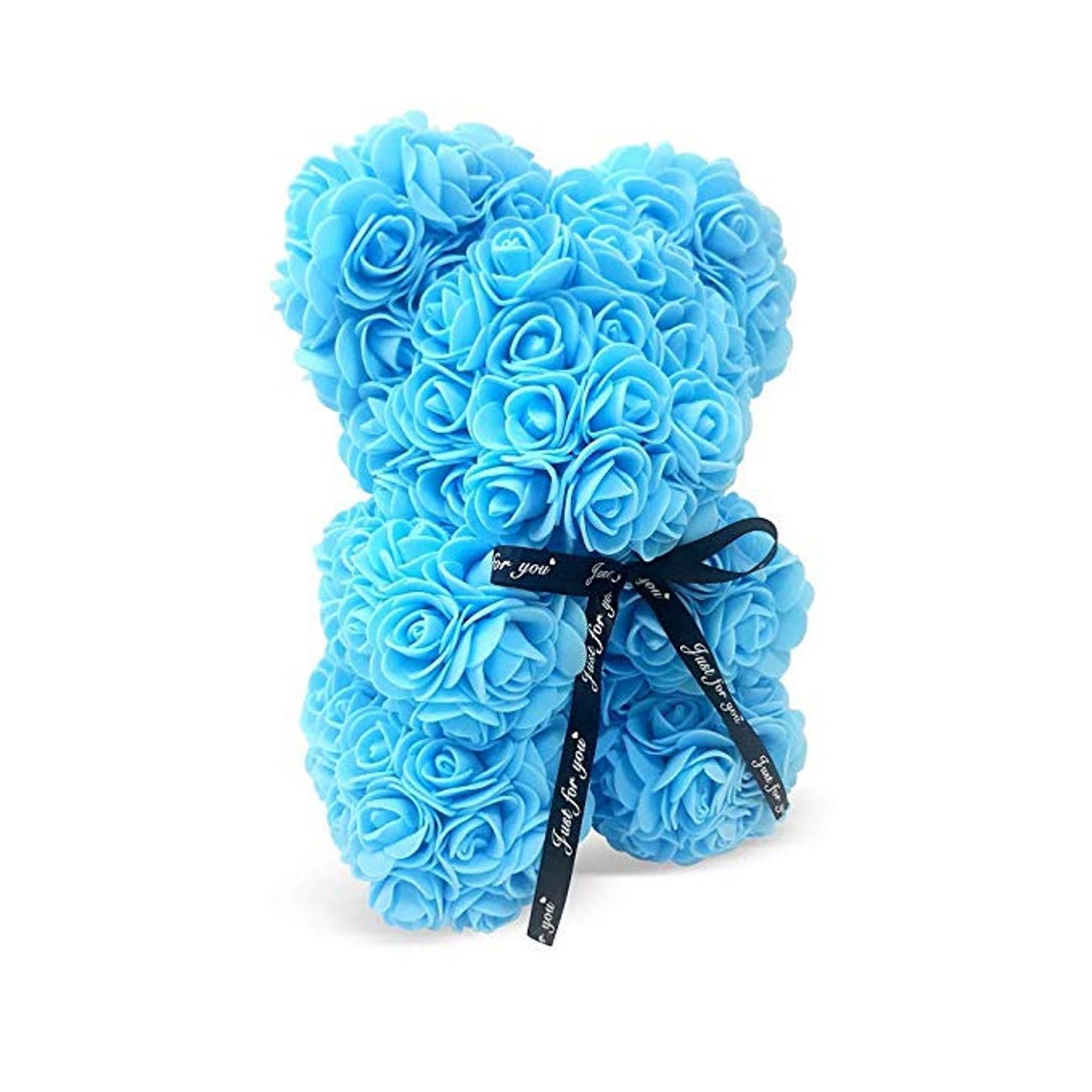 Rose Bear Blue Rose Teddy Bear Flower Teddy Bear Perfect Etsy