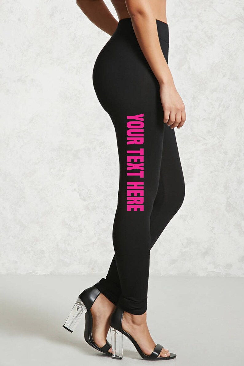 custom printed yoga pants