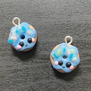 Blue Donut Charm