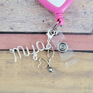 Custom badge charm, badge reel, badge charm, nurse badge reel, nurse accessories, badge reel charm, badge reel charms, stethoscope charm