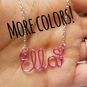 CUSTOM NAME NECKLACE, Name necklace, Personalized Name necklace, necklace for girls, Wire Name Necklace, Bridesmaids Necklace, Gifts For Her