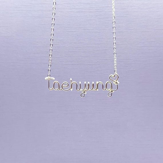 Taehyung Necklace, BTS Necklace, Taehyung Jewelry, V Necklace