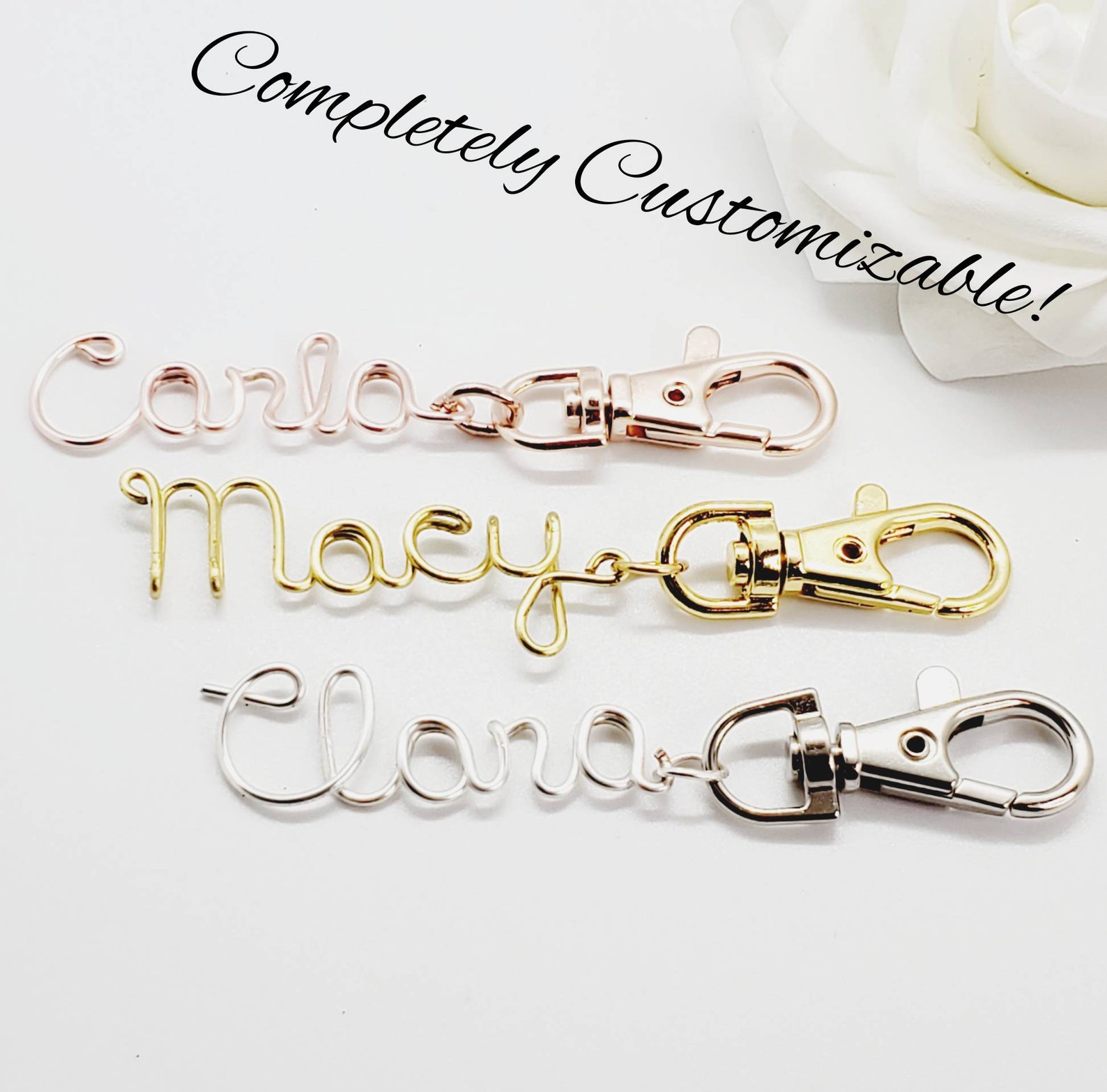 Custom Name Keychain Custom Name Keychain Name Keychain Etsy