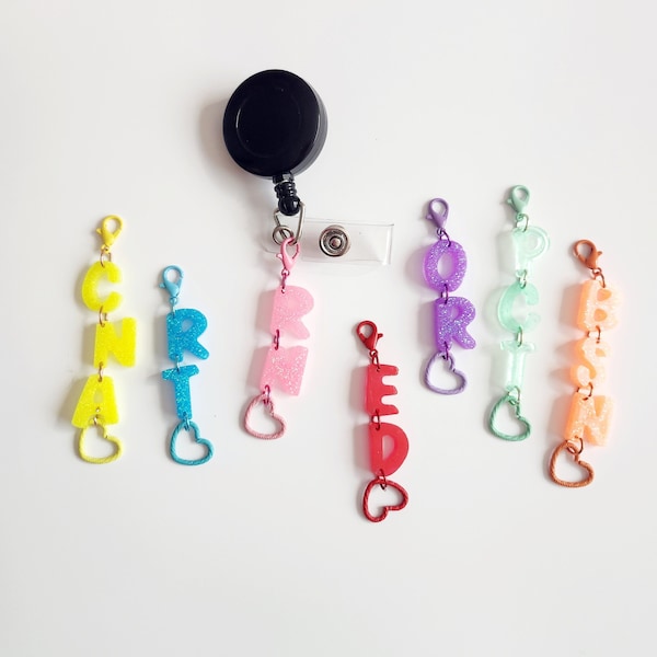 Custom badge charm, badge reel, badge charm, nurse badge reel, nurse accessories, badge reel charm, badge reel charms, badge reel nurse