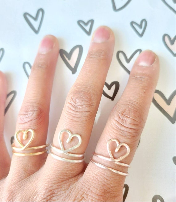 カスタムイニシャルリング、イニシャルリング、ワイヤーラッパーリング