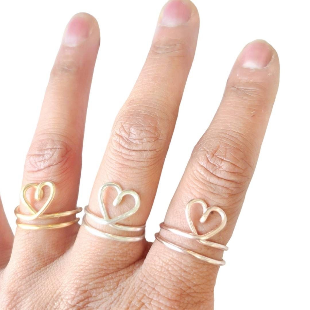 カスタムイニシャルリング、イニシャルリング、ワイヤーラッパーリング