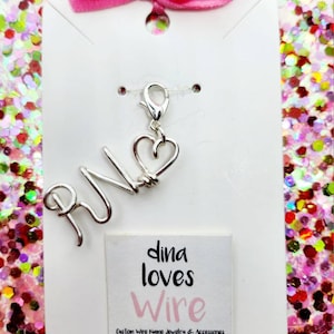 RN badge charm, badge reel, badge charm, nurse badge reel, nurse accessories, badge reel charm, badge reel charms, badge reel nurse
